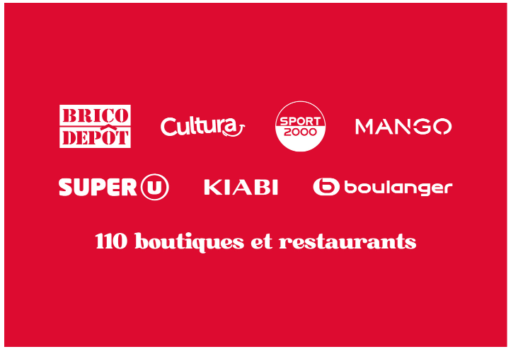 Découvrez nos 110 boutiques