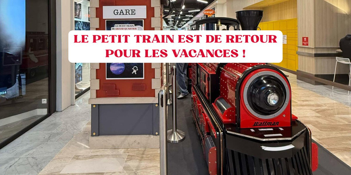 Le petit train est de retour pendant les vacances scolaire