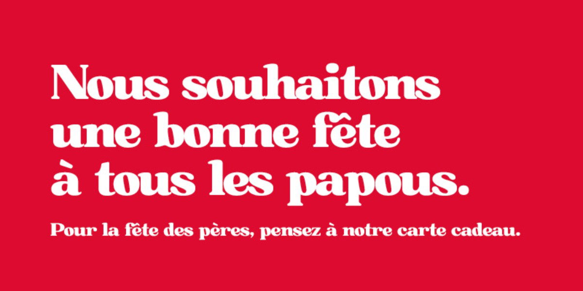Bientôt la fête des pères