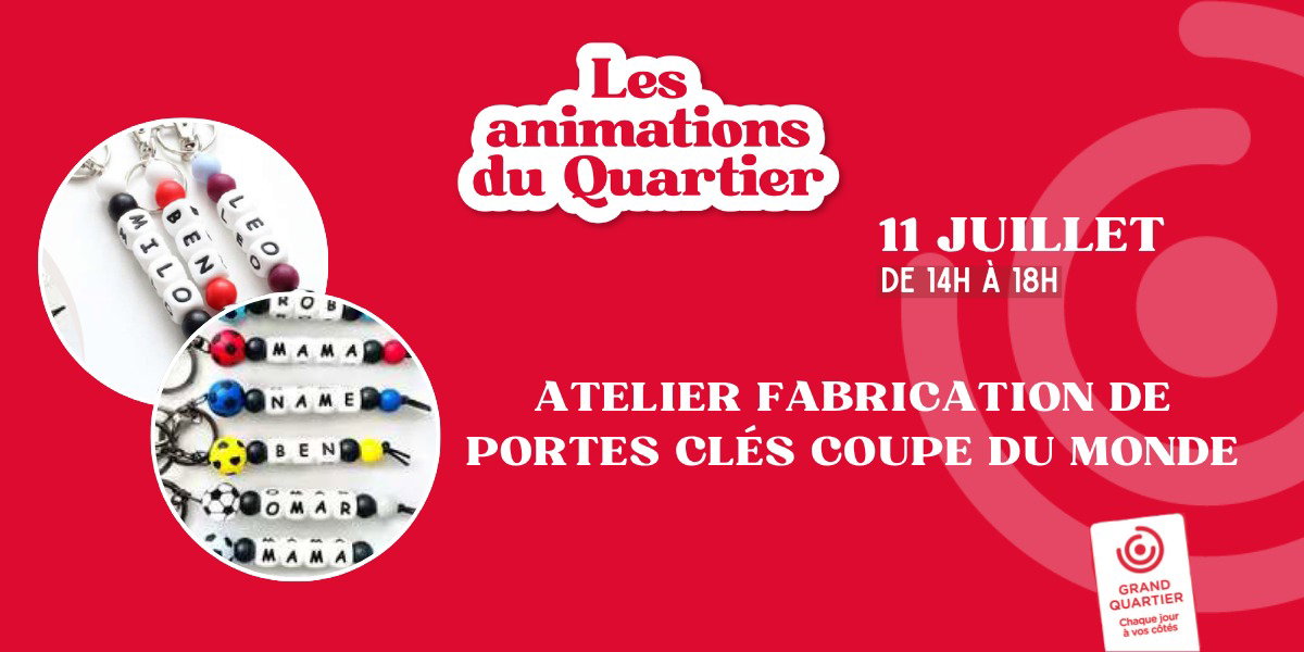 Atelier porte clés coupe du monde