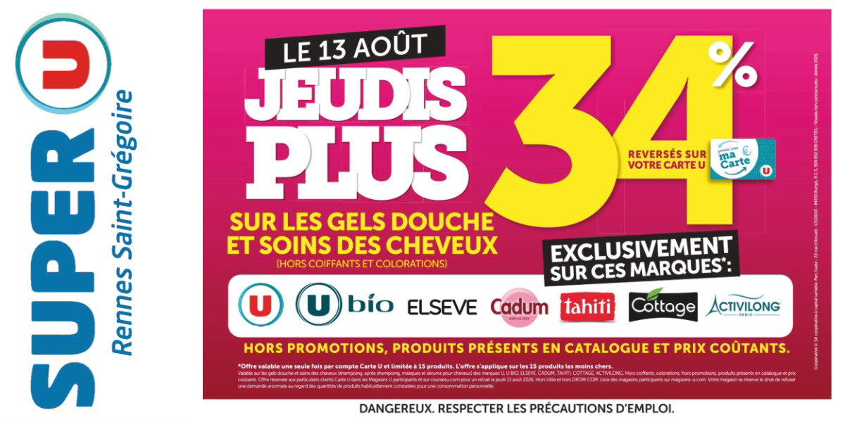 JEUDI PLUS : PROFITEZ DE - 34%