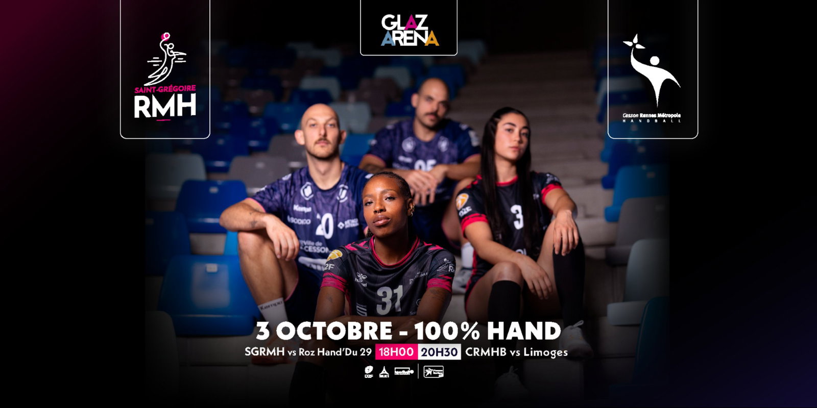 100% Hand - Matchs du 03/10